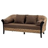 サンフラワーラタン 3人掛けソファー バナナリーフ C240-2AT