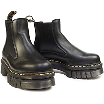 美品 Dr. Martens ドクターマーチン サイドゴアブーツ 厚底 ブラック Dr.Martens ドクターマーチン ヴィーガン 2976 クアッド