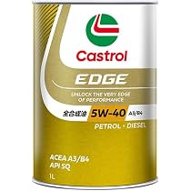 Amazon | Castrol(カストロール) エンジンオイル 5W-40 EDGE API SQ