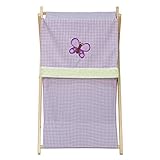 Lavendar Butterfly Laundry Hamper by Pam Grace