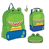 Stephen Joseph Sidekick Dinosaur Backpack, Lunch Pal, Pencil Case and Zipper Pull [並行輸入品]