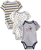 Best Beginnings Baby-Boys Newborn Sport Bodysuits Grey 3 Months [並行輸入品]