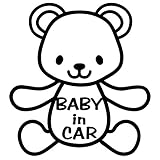 nc-smile BABY IN CAR ステッカー　クマ (ブラック)