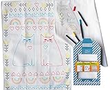 Yellow Owl Workshop CAT　LOVE　STENCIL　TEA　TOWEL　KITS　手作りタオルキット