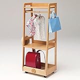 収納家具 インテリア家具 キャビネット キッズ チェスト ランドセル収納 側面 の フック の 位置　も選べます 木 の ぬくもり を 感じる ナチュラル 感 Pinocoro ハンガーラック