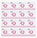 Girl Umbrellaphants Roll of Gift Wrap by Unique Party