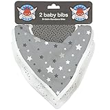 ウィーゴアミーゴ Weegoamigo 2ピースビブセット バンダナビブ 2枚セット 2pc Bib Set Starlight Gray