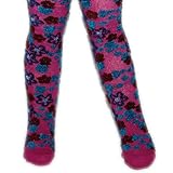 Country Kids(カントリー キッズ)【960赤紫】女の子用ファジーフラワーマルベリー防寒ラブリータイツ,花柄ハイソックス,ニーソックス,出産祝い,ギフト,プレゼント,【並行輸入】