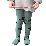 タイツ キッズ ニット レギンス コットン 動物 0-3歳 足付き 子供タイツ 秋 多色 hibote No.22 1-2歳