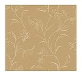 York Wallcoverings AT4173SMP Ashford Toiles Floral Leaf Trail 8-Inch x 10-Inch Wallpaper Memo Sample