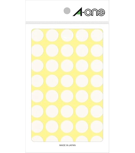 Amazon | エーワン カラーラベル 白 丸型 30mm 14シート 07240