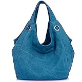 Monoa(モノア) マザーズバッグ レディース 帆布 バルーン 手提げ 肩掛け 2way バッグ キャンバス トート ブルー