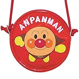 【日本製】アンパンマン 肩ひも調節可能 丸ポシェット ANPANMAN レッド 13.5×13.5×4cm