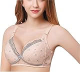 HOEREVコットンソフト授乳マタニティノンワイヤーBreast Feedingブラ