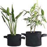 SKYCER 5個セット　植え袋　不織布ポット 通気ポット ルートバッグ 　農業や林業、果物、野菜、花やなどのため
