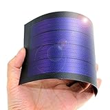 アモルファスシリコン柔靭性薄膜ソーラー発電太陽電池パネルDIY 1W 6V充電電池 (黑) [並行輸入品]