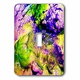 costasonlineshop Encaustic – 抽象ガーデン風景、The View from Above – 照明スイッチカバー – シングルトグルスイッチ( LSP _ 236353 _ 