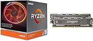 AMD Ryzen 9 3900X with Wraith Prism cooler 3.8GHz 12コア / 24スレッド 【国内正規代理店品】 100-100000023BOX + CFD販売 デスクトップ用メモリ Ballistix Spo