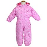 ジャンプスーツ 防寒 カバーオール ベビー スキーウェア 中綿 着ぐるみ スノーコンビ 防寒つなぎ 雪遊び スノーウェア t-261110b★ 90cm ピンク