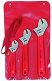 Crescent AC3C 3 Piece Chrome Finish Adjustable Wrench Set with Cushion Grip [並行輸入品]