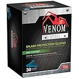 VEN6025 Venom Steel Latex Gloves Splash Protection Blue (Pack of 30) [並行輸入品]