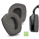 Geekria イヤーパッド Comfort 互換性 パッド ゼンハイザー Sennheiser RS195, HDR195, RS185, HDR185, HDR175, RS175, HDR165, RS165 ヘッドホンに対応 パッド イヤー/イヤーカップ (リネン/濃い灰色)