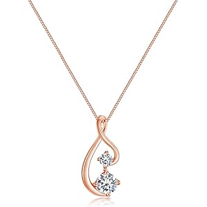 S.White ネックレス レディース 最高級ジルコニア 金属アレルギー対応 ネックレス ペンダント 「永遠の桜」 シルバー925 ネックレス 鎖骨チェーン ペンダント アクセサリー 女性 プレゼント