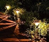 Rush.C ガーデンライト LEDライト ソーラーパネル搭載 白色 電球色 カラフル【Rush.Cオリジナルハンカチセット】 427 (電球色)