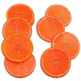gresorth 9個人工オレンジスライスFakeフルーツスライスホームテーブルキャビネット装飾