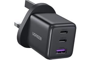 UGREEN USB C Charger Plug, 30W 3-Port USB Fast Charger Plug, USB C Charger Compatible with iPhone 17 Pro Max/iPhone Air/ 16/15/14/13/12, iPad, Galaxy S25 Ultra/S24/S23, Pixel 10 Pro XL