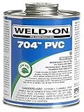 Weldon 12131 1/4 Pint 704 PVC Cement, Gray [並行輸入品]