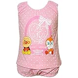 【本体綿100％】2016年 夏物 アンパンマンガール 天竺 ドット エプロンスーツ Anpanman Girl ピンク◇90cm