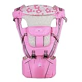 [ドリーマー]　抱っこひも　おんぶ紐　ベビー　ヒップシート付き　マタニティ用品　6way　オールシーズン　通気性抜群　軽量　メッシュ　頭当て付き　反射素材で安全性高い　ダブルバックル　レッド　ブルー　