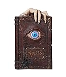 Evil Eye Book of Spells樹脂Money Bankハロウィン装飾ゴシックCollectible 8.25インチ