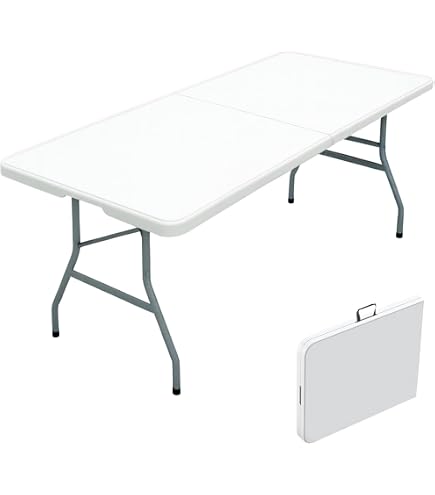 Amazon.co.jp: 折りたたみテーブル アウトドア 作業テーブル 152CM