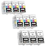 【SUNINK】キャノン 用 互換 詰め替えインク BC-340XL/BC-360XL(BK/顔料ブラック)*3+BC-341XL/BC-361XL(3色カラー)*6【合計9本】対応:MG4230/MG4130/MG3630/MG3530/MG3230/MG3130/MG2130/MX523/MX513/TS5130/TS5130S/TS5330/TS5430