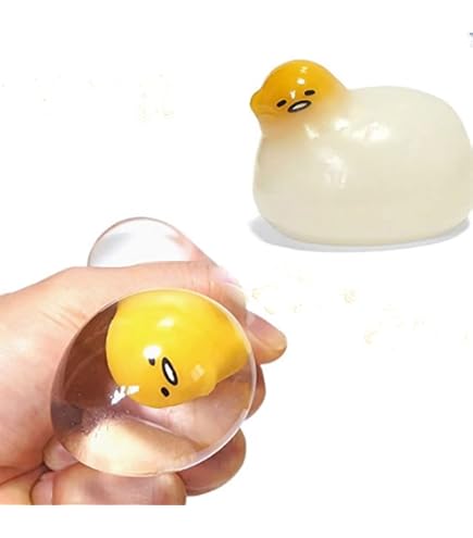 Amazon | ぐでたま ぐにゃぐにゃマスコット 透明 | スクイーズ | おもちゃ