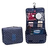 トラベルポーチ 洗面用具入れ 化粧ポーチ 旅行bag バスルームポーチ マジックテープ フック付き 収納バッグ コスメポーチ吊り下げ 旅行 便利グッズ 小物整理 プレゼント ギフト (deep gre