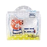 MIKIHOUSE HOTBISCUITS（ミキハウスホットビスケッツ）クリアケース付 スタイ＆ラトル ギフトセット サイズ無し,ブルー