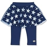 ベビードール チュール付スカッツ ウルトラストレッチパンツ レギンス付スカート 子供服 130 3ネイビー/星柄