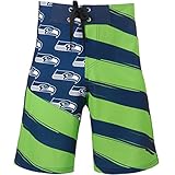 シアトル・シーホークスNFL「対角Flag "メンズBoardshorts Swim Trunks