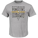 NHL Pittsburgh Penguins Boys Man Advantageシャツ、Large、スチール