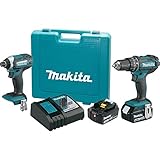 Makita XT261M 2 Piece 18V Lithium-Ion 4.0 Ah Cordless Combo Kit by Makita