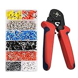 AOLVO Crimper Plier Set with 1200本自己調整絶縁ワイヤ端子圧着プライヤーセット、teepao 0.25 – 10 mm ² self-adjustableラチェット配線
