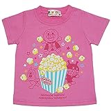 【本体綿100％】2017年 夏物 アンパンマン 天竺 ポップコーン柄 Ｔシャツ Anpanman ピンク◇95cm