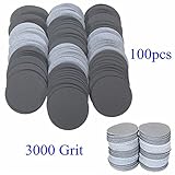 ランフィー　100 個 50 mm 3000 粒研磨砂ディスク研磨研磨パッド サンドペーパー