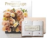 CONCENT リンベル Presentage（プレゼンテージ）カタログギフト ALLEGRO〔アレグロ〕+今治謹製 『白織タオル』 木箱入り SR2039 （フェイスタオル２P)