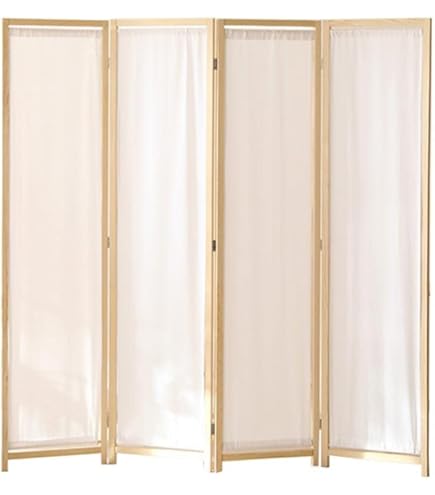 Amazon｜koeki 木製スクリーン (帆布) 4連 ブラウン HT-4(BR