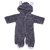 Domybest 秋冬 ベビー服 寝具 新生児カバーオール 長袖 フット付き 裏起毛 0-1歳 小さなウサギの形 かわいい 強い弾力性 百日記念 出産祝い 誕生日 ギフト