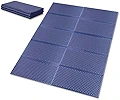 FIELDOOR 折りたたみレジャーマット 200cm×160cm×1.8cm 【コバルトブルー】 XPEフォームマット キャンプマット 2人 保温 冷気軽減